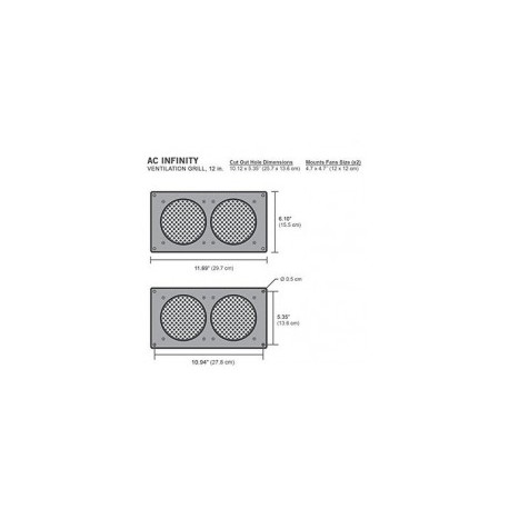 AC Infinity White Ventilation Grill 12