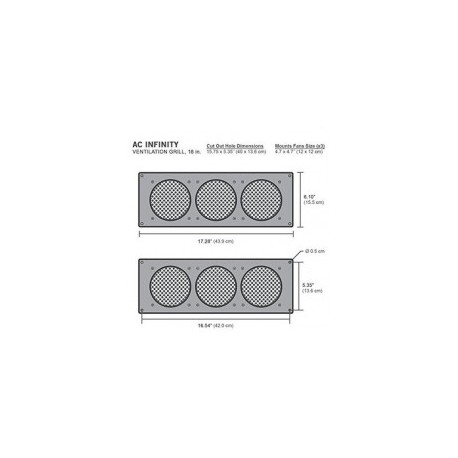 AC Infinity White Ventilation Grill 18