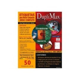 ETIQUETAS CD DUPLIMAX C/50 ETIQUETAS