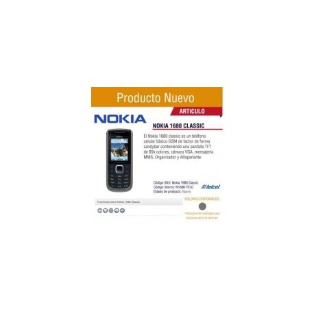 Celular Nokia N1680C-2 Para Compañia Telcel